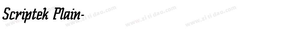 Scriptek Plain字体转换